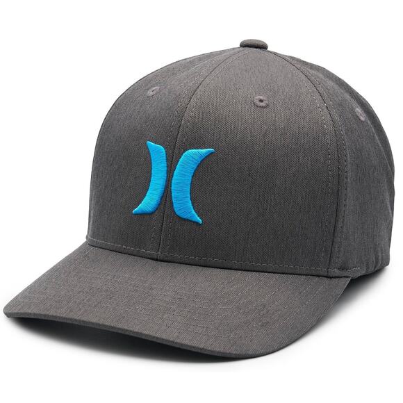 Hurley Men's Dri-FIT One and Only Flex Fit Hat Cap in L/XL Black Heather - Picture 1 of 2